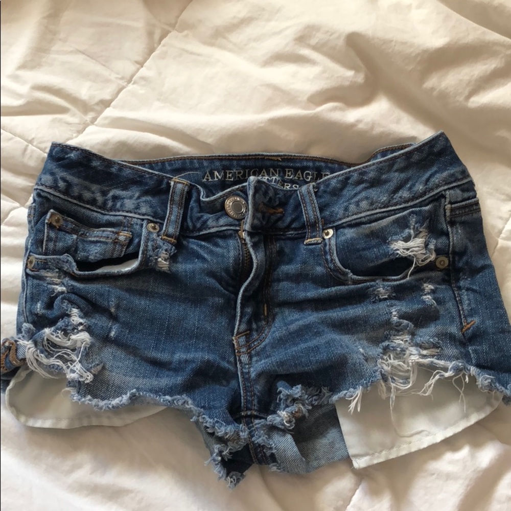 American eagle shortie shorts